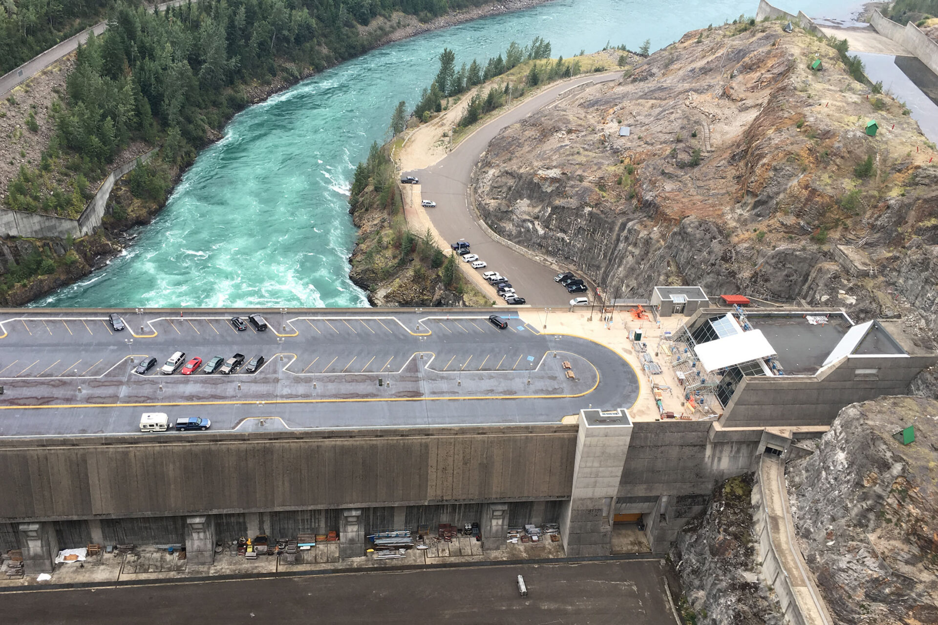 Revelstoke Dam From Above